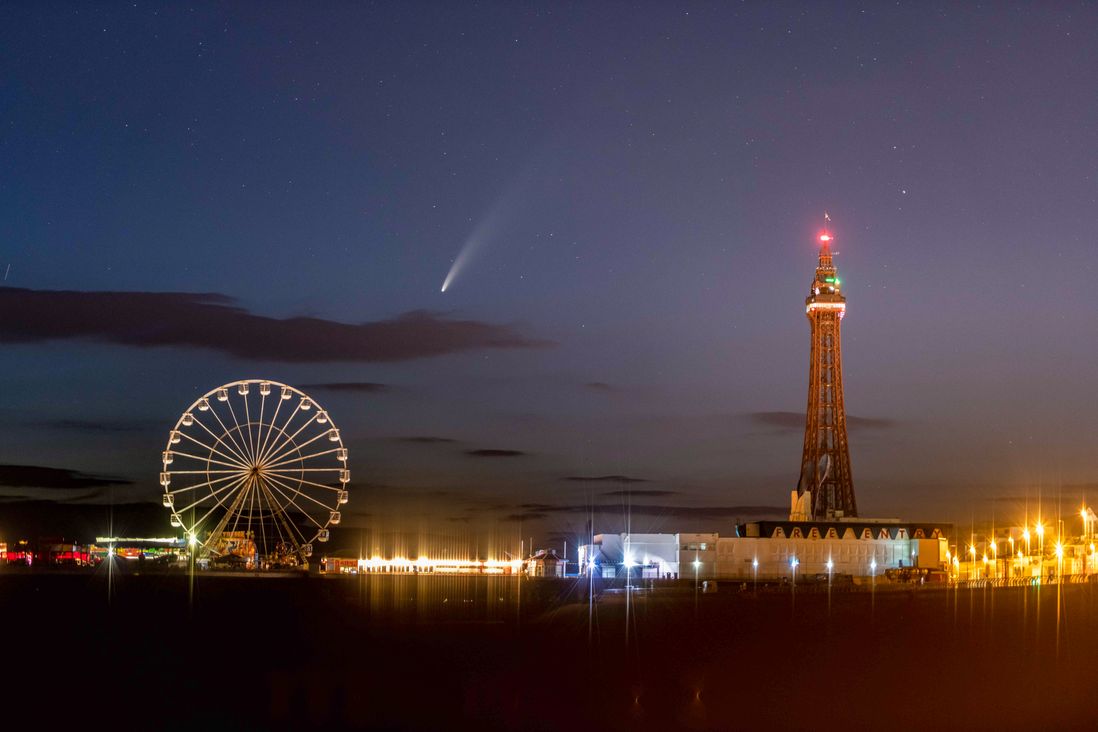 Comet NEOWISE over Blackpool